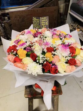 multi colours flowers box