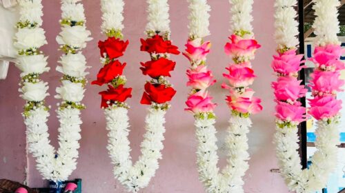 Artificial Floral Haar with Roses