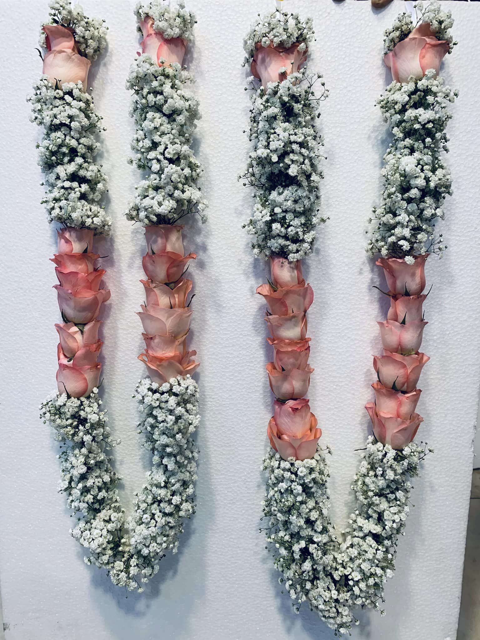 Gypsophila Bridal Haar – Elegant White Floral Garland for Weddings